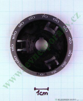 Podložka pod knoflík minutky N tmavá v=16 mm ( zrušeno bez náhrady )  (C20F003A6)